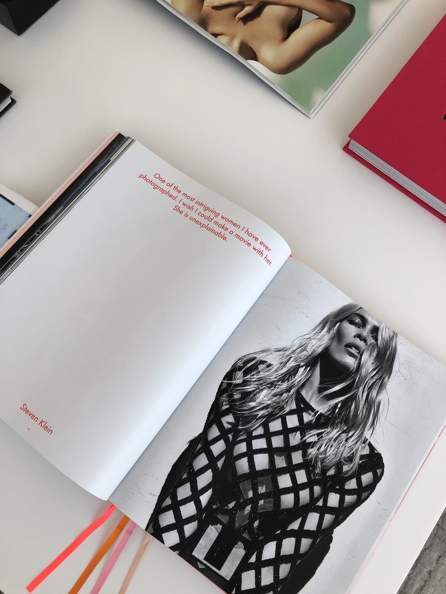 Open editorial fashion book